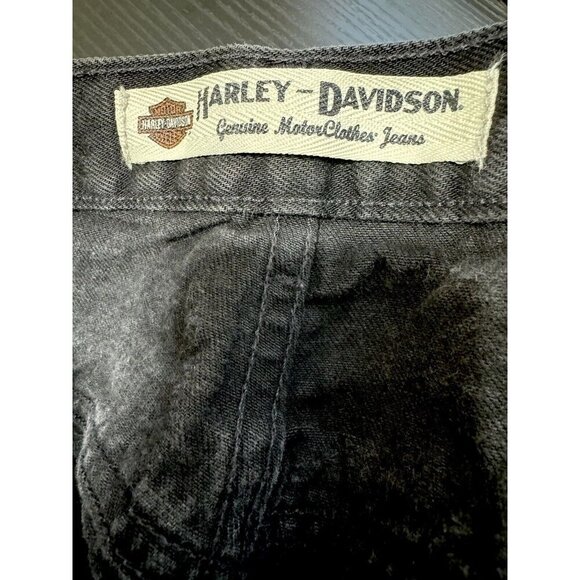 Harley Davidson Jeans Mens 42 X 30 Black Regular Relaxed Fit Actual Waist 40” - Picture 4 of 7